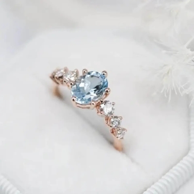 Αχλαδιών Moonstone δαχτυλιδιών αρραβώνων 18k χρυσό ασημένιο κόσμημα πολύτιμων λίθων δαχτυλιδιών φυσικό