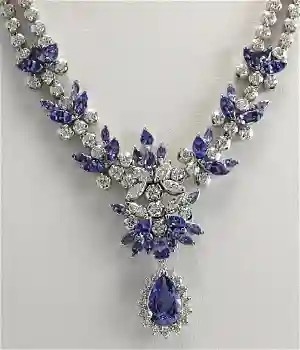 Επικυρωμένος 0,61 Ctw I2/I3 Tanzanite και διαμάντι 14K αυξήθηκε χρυσά σκουλαρίκια