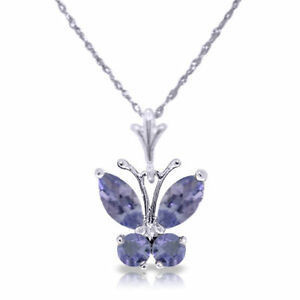 Φυσικά διαμάντια εξαιρετικό SilverI 14K περιδεραίων κρεμαστών κοσμημάτων καρδιών απείρου Tanzanite