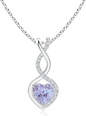 3,12 καράτι γνήσιο Tanzanite και άσπρο Topaz περιδέραιο 925 3 κομματιού εξαιρετικό ασήμι