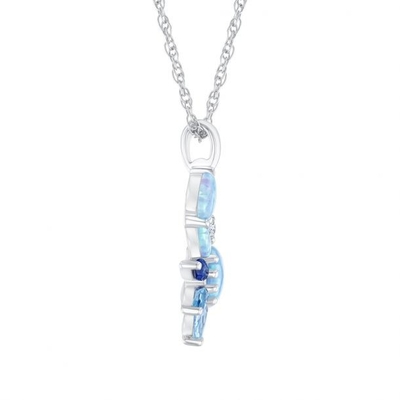 Το δημιουργημένο Opal/δημιουργημένο κρεμαστό κόσμημα ζωής θάλασσας σαπφείρου, δημιούργησε το τρελλό κρεμαστό κόσμημα καβουριών Topaz