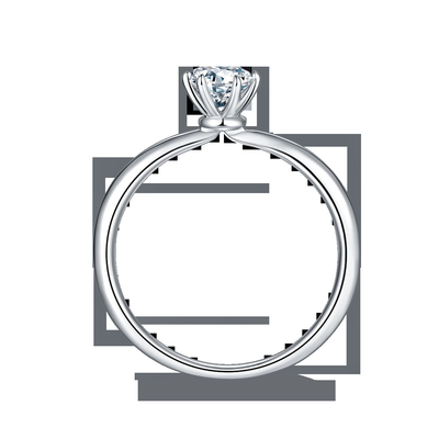 Χονδρικό κόσμημα Moissanite 925 εξαιρετικά ασημένια δαχτυλίδια διαμαντιών Moissanite γαμήλιας δέσμευσης