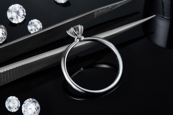 Χονδρικό κόσμημα Moissanite 925 εξαιρετικά ασημένια δαχτυλίδια διαμαντιών Moissanite γαμήλιας δέσμευσης