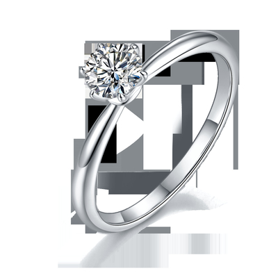 Χονδρικό κόσμημα Moissanite 925 εξαιρετικά ασημένια δαχτυλίδια διαμαντιών Moissanite γαμήλιας δέσμευσης