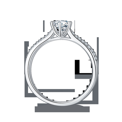 Μινιμαλιστικό χρυσό κόσμημα σχεδίων 9K, Moissanite 925 ασημένιο σύνολο δαχτυλιδιών