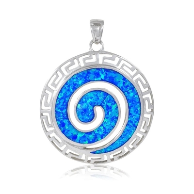 Δακρυ'ων ελληνικό Opal κόσμημα 47x27mm γοητείας πτώσης βασικό εξαιρετικό ασημένιο ρόδιο 925