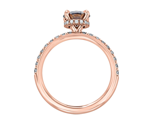 9K χρυσή υλική αυξημένη εργαστήριο Moissanite διάσταση χρώματος 1ct 5pcs δαχτυλιδιών ασημένια γκρίζα