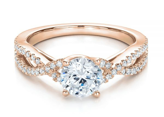 0.8ct φυσικά δαχτυλίδια αρραβώνων 6.0MM διαμαντιών ODM cOem διάστασης