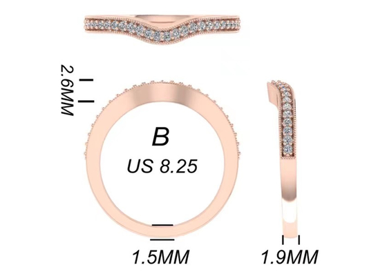 τα στερεά χρυσά κοσμήματα 0.8ct 14K, αυξήθηκαν χρυσό δαχτυλίδι αρραβώνων καθορισμένο RA5.6×4.5MM