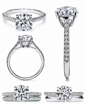 38pcs φυσική στρογγυλή περικοπή 1.2ct RD7MM τοποθετήσεων δαχτυλιδιών αρραβώνων διαμαντιών