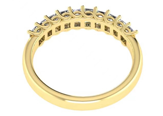 10pcs το διαμάντι 18k αυξήθηκε χρυσό δαχτυλίδι 3.0×2.0mm EM που κόπηκε για την επέτειο