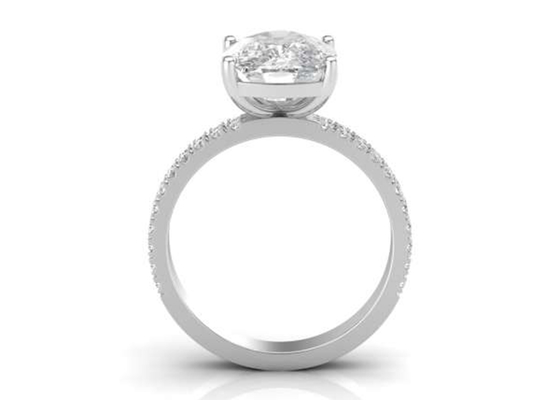 Στερεά χρυσά κοσμήματα 20pcs 6×8MM 14K με το ωοειδές διαμάντι 1.5ct