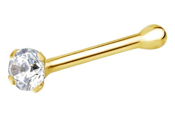χρυσό δαχτυλίδι μύτης 7mm 14k, διαπεραστικός cOem κοσμήματος μύτης μη ενόχλησης