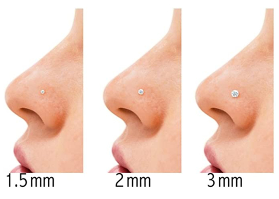 χρυσό δαχτυλίδι μύτης 7mm 14k, διαπεραστικός cOem κοσμήματος μύτης μη ενόχλησης