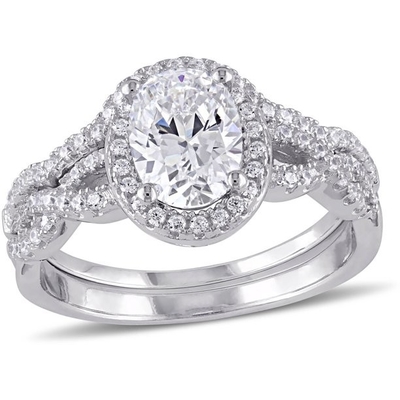 Ωοειδές βάρος δαχτυλιδιών αρραβώνων 0.92ct διαμαντιών περικοπών 18kt άσπρο χρυσό για το ODM γυναικών