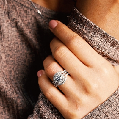 Prong θέτοντας βάρος γαμήλιων δαχτυλιδιών 0.90CT δέσμευσης διαμαντιών